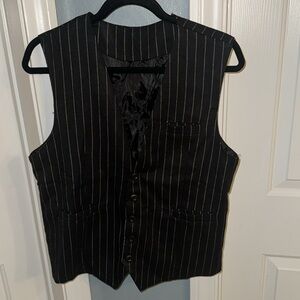 Pin striped vest